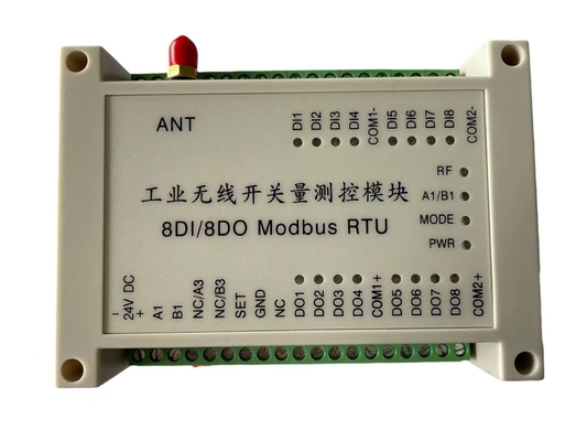 8DI8DO ασύρματο AGV Modbus RTU 2km ελεγκτών Ι Ο ενότητα τηλεχειρισμού
