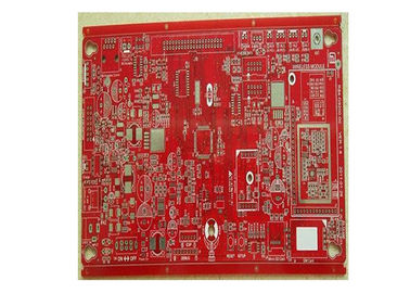 Πολυστρωματικός πίνακας PCB RF, ενιαίο/διπλό πλαισιωμένο κόκκινο χρώμα πινάκων πρωτοτύπων PCB
