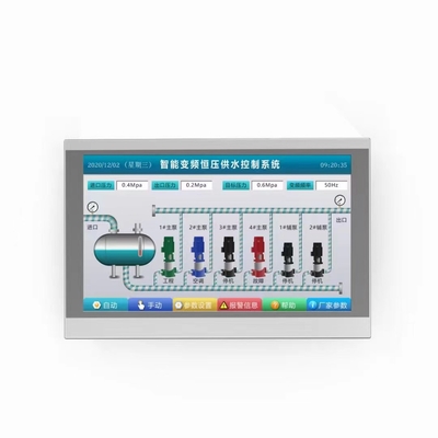 RAM Modbus διεπαφών RS232 RS485 64MB μηχανών προσώπων 10Inch TFT LCD