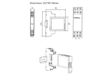 2 καναλιών ψηφιακών σημάτων μονωτών Modbus I/O έγκριση CE παραγωγής επαφών ενότητας ξηρά